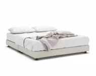 PVC QUEEN / King Bed Frame White Bed Katil Putih Add On Foam Mattress