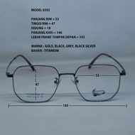 6392 TITANIUM EYEGLASSES FRAME FOR MEN Wanita