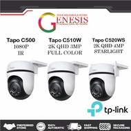 TP-LINK TAPO C520WS 2K 4MP/ TAPO C510W 2K 3MP/ TAPO C500 1080P OUTDOOR PAN & TILT IP65 WATER SMART I
