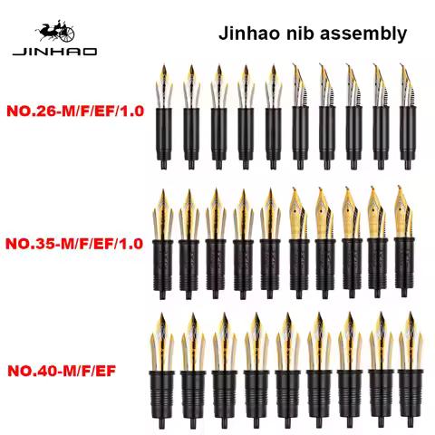 1/3Pcs Jinhao Fountain Pen Nib EF/F/M Nib For 9019/X159/82/82 mini/100/9056/9036/9016 Series Station