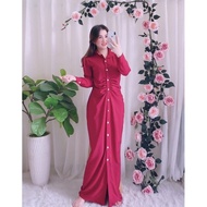 Serra DRESS BY ARRIANA.CO/Dress Butang/Dress Murah/Dress Viral/Dress Vietnam/Dress Raya FREE SIZE | VIRAL | Baju Raya 2023