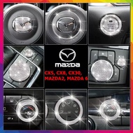 Interior stone setting for Mazda 2, Mazda 3, mazda 6, cx3, cx30, cx5, cx8 made of high quality Swaro
