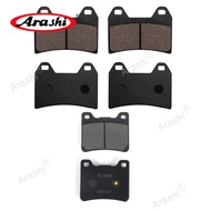 Arashi Organic Front Rear Brake Pads For YAMAHA XJR 1300 XJR1300 1998 1999 Motorcycle Brake Disc Rot