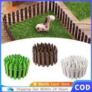 Extendable Wood Fence Miniature Wooden Fence Mini Picket Fence Decorative Item For Micro Landscapes