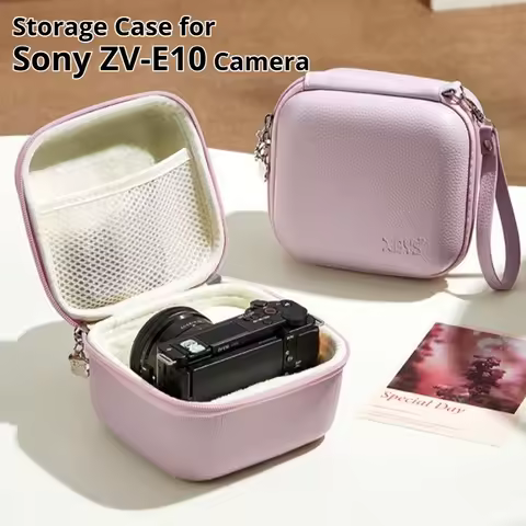 Hard Shell Carrying Case for Sony ZV-E10 Camera Shockproof Travel Storage Bag for Sony ZV-E10 Waterp