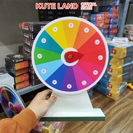 Vòng quay diệu kỳ 12 ô may mắn có số vòng quay trúng thưởng bằng gỗ MDF chống nước làm trò chơi trún