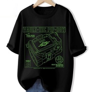 T-Shirt Vault-Tec Pip-Boy Schematic Design Read the Manual Before Use Gaming Apparel for Cosplay and