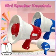 Mini Speaker Keychain Portable Recordable Sound Hanging Music Keychain Creative Handheld Loudspeaker