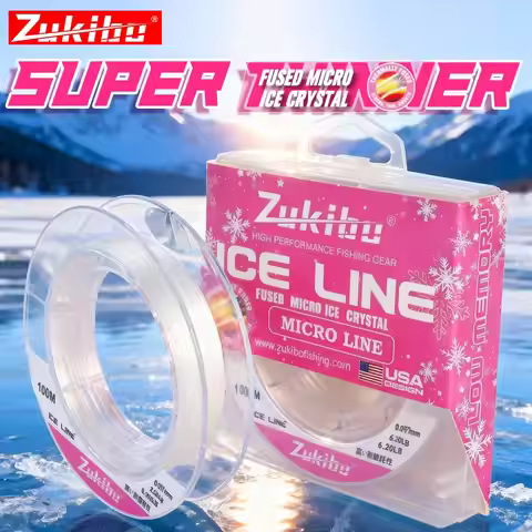 ZUKIBO Micro Fuesd Ice Line100m Winter Soft Braided Fishing Line Zero Memory Super Strong Abrasion R