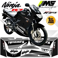Original Ninja Rr 150 Old 2008 Gen 2 Black Motif Variation Striping Sticker - Ninja Rr Old Gen 1 - N