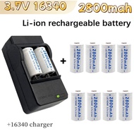 NEW CR123A RCR 123 ICR 16340 Battery 2800mAh 3.7V Safety Camera Rechargeable Battery Lithium Ion L70