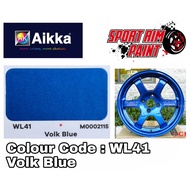 AIKKA PAINT/ WL41, AK10012* PEARL / VOLK BLUE / CAR & MOTOR SPORT RIM TOUCH UP PAINT/AEROSOL SPRAY T