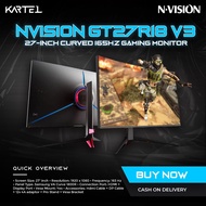 NVISION 27" GT27R18 V3 FRAMLESS CURVE 165hz LED GAMING MONITOR