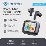 LOLYPOLY Earphone Wireless Toucro With LED Active Noise Cancelling