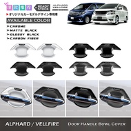 Awesome2u Toyota Alphard Vellfire ANH20 2008-2014 Car Door Handle Bowl Cover Sportivo Design Protector Accessories