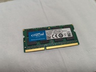 Notebook Ram Crucial DDR3 1600 8GB + Samsung  1Rx16 PC-2400T