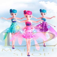 Mainan Anak Peri Terbang Barbie Terbang Sensor Tangan Boneka Terbang Flying Elsa Original/ peri terbang princess