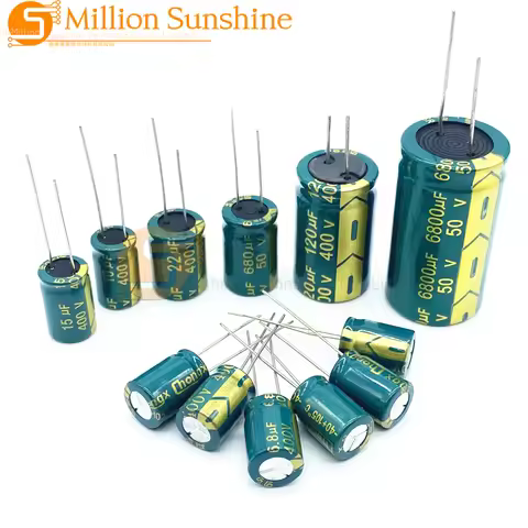 10V 16V 25V 35V 50V 400V High Frequency Low ESR Aluminum Capacitor 100UF 220UF 330UF 470UF 680UF 100