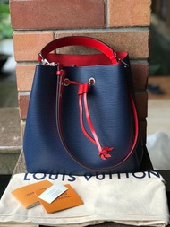Tas LV Louis Vuitton Neonoe Bleu Indigo Epi Asli / Ori / Authentic