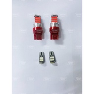 CIVIC FD /FE/ ES / EK 99 / T10+T20 LED BULB 1set 4biji (MERAH) Brake Lights (RED) LED Canbus for Tai
