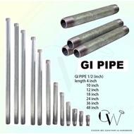 GI Pipe 1/2'' /GI Galvanized Iron Besi Pipe /GI Pipe With Thread Both /Iron Besi
