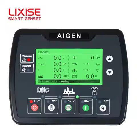AIG3320C AMF Controller Bluetooth Communication Auto Start Control Panel With RS485 Interface Genset