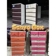 Sanyo Box 8000-5Lrattan cabinet storage drawer with key