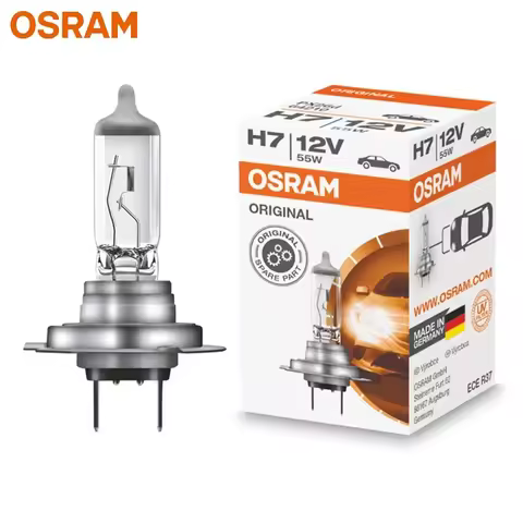 OSRAM H7 Halogen Bulbs 55W For Auto Car Headlight Lamps H7 Fog Light High Low Beam 3200K PX26d 64210