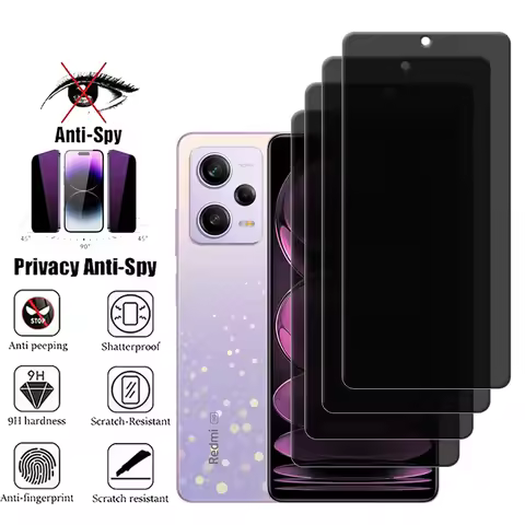 1-4Pcs For Xiaomi Redmi Note 12 Pro 5G Glass Redmi Note 12 Pro 5G Screen Protector 9H Privacy Anti-S