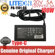 Genuine Liteon PA-1101-66 20v 5a Power Supply USB-C AC/DC Power Adapter 15V/9V5V 3A 100W TYPE C lapt