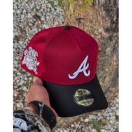 New e. R1a 9f.o. Rty a-frame MLB Atlanta braves pink uv snapback hat adjustable sports curve duckbil