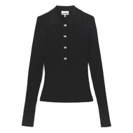 GANNI Women's Fine Sequin Polo 600077187