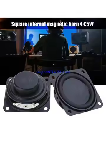 02DD 2Pcs Internal Speakers 40mm 4Ohm 5W Portable Speakers Multimedia Speakers Square Speakers Porta