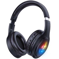 หูฟังเกมมิ่ง หูฟังบลูทูธไร้สายแบบครอบหู 1HORA รุ่น AUT202 Bluetooth 5.1 Headphone AUX3.5mm/TF พับได้