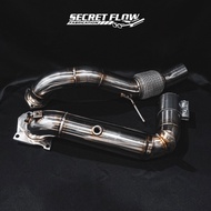 Honda Civic FK8R 2.0T Secretflow 3.5" Catless Downpipe & Front Pipe