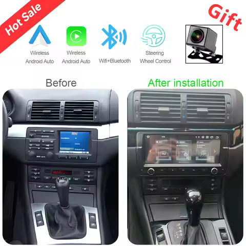 CHSTEK 8.8" For BMW 3 Series E46 M3 320i 318i 316i 1998-2007 Car Radio Stereo Carplay WIFI GPS FM He