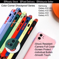 Samsung Galaxy A72 A52 A32 4G 5G Color Corner Shockproof Phone Case Casing Cover