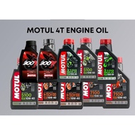 MOTUL ORIGINAL ENGINE OIL 4T 1L 3100 5100 10W40/15W50 1.2L 10W40 10W50 MINYA HITAM MOTUL