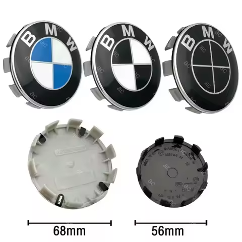 Upgrade Your BMW's Look! 4-Piece 68mm/56mm Wheel Hub Center Cap Set for X1 X2 X3 X4 X5 X6 X7 & More