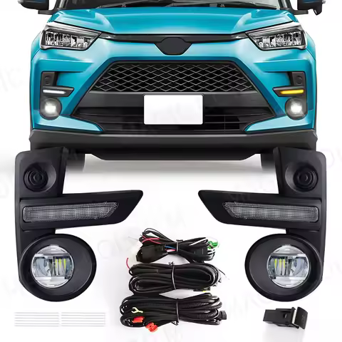 For Toyota Raize 2020 2021 2022 Led Fog Lamps Daytime Running Light DRL Driving Daylight With Wire S
