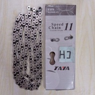 Taya T11S Silver Black 11 speed Chain