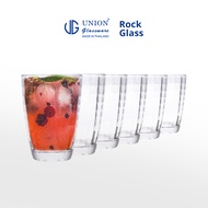 UNION GLASS Clear Glass Rock Glass Water, Juice, Soda, Liquor Glass 250ml | 13oz [Set of 6]
