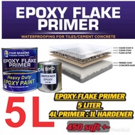 WP EPOXY / 5L Wp FLAKE PRIMER ( WITH HARDENER ) FOR FLAKE COLOUR EPOXY / BASE Coating FOR FLAKE COLOURS (FS)