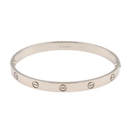 [มือสอง, สภาพใช้งานแล้ว] กำไลข้อมือ Cartier Love ขนาดข้อมือ 18.5 ซม. ทองคำขาว K18WG ใช้ได้ทั้งชายและ