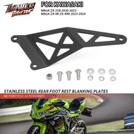 Rear Foot Rest Blanking Plates For KAWASAKI NINJA ZX25R ZX4R ZX4RR ZX25 ZX4 R RR 2020-2024 2023 Moto