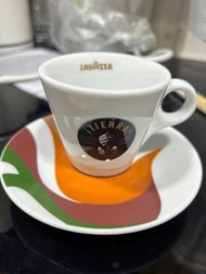 Lavazza espresso 咖啡杯碟一對 (兩隻碟同杯）