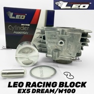 LEO RACING BLOCK HONDA EX5 DREAM W100 53MM 56MM 58MM FULL SET COMPLETE 100% ORIGINAL LEO HIGH Q&D TH