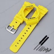 GEEKTHINK Silicone Case Strap For casio G-SHOCK DW5600 DW5000 Resin Waterproof Rubber Band bezel for