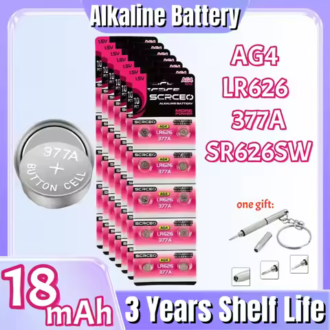 2-100PCS AG4 LR626 Watch Alkaline Battery Button Battery 1.55V 377 SR626SW 377A CX66W Cell Coin Batt
