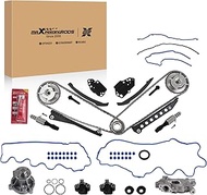maXpeedingrods Engine Timing Chain Kit & Water Pump Cover Gasket Fit for Ford F150 F250 F350 Super D